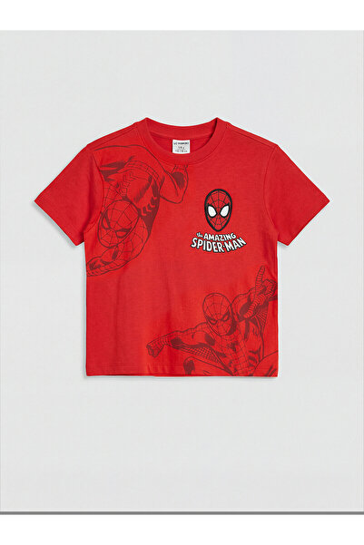 LC Waikiki Original Spider-Man Embroidered Boys' T-Shirt