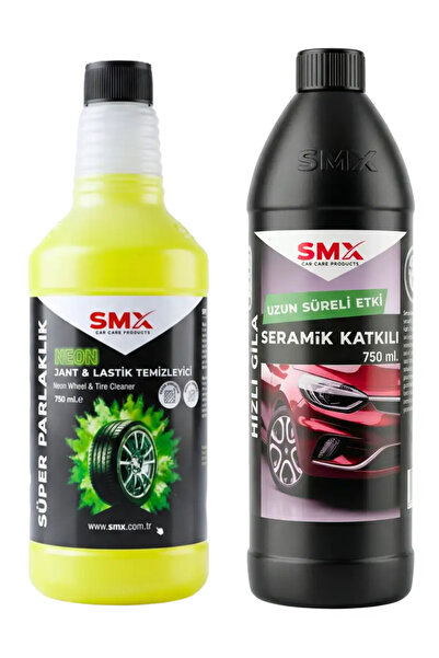 SMX Seramik Katkılı Hızlı ve Pratik Cila 750ml.+ Neon Jant Temizleyici 750 ml.