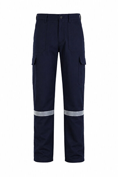 ESERIS Eser 7 7 Gabardin Komcepli Iş Pantolonu Reflektörlü Kışlık Lacivert