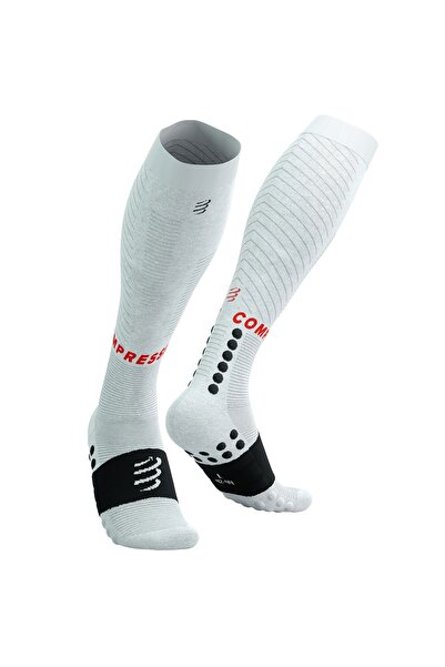 Compressport Șosete de compresie Full Recovery 2.0-Alb/Negru-3M