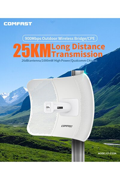 Comfast CF-E319A V2 Dış Mekan Kablosuz Köprü (Outdoor Wireless Bridge/CPE) 80...