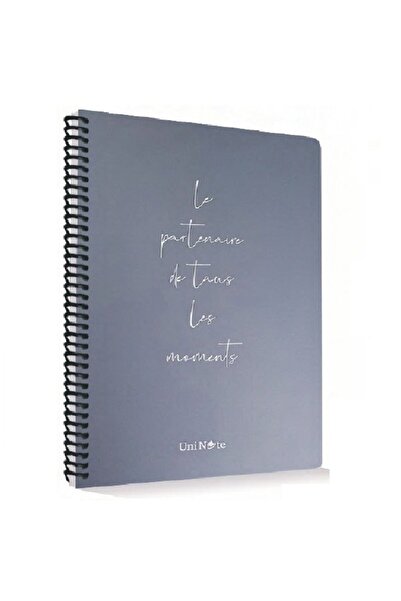 ÇINAR DEFTER Moments Plastic Cover 60 Sheets Spiral Bound Squared Notebook