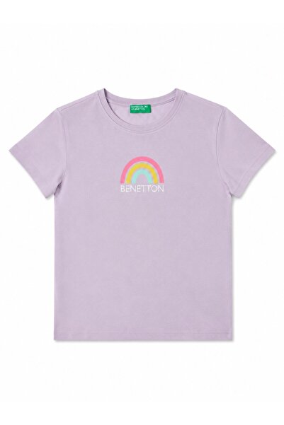United Colors of Benetton Benetton majica kratkih rukava za devojčice sa dugi...