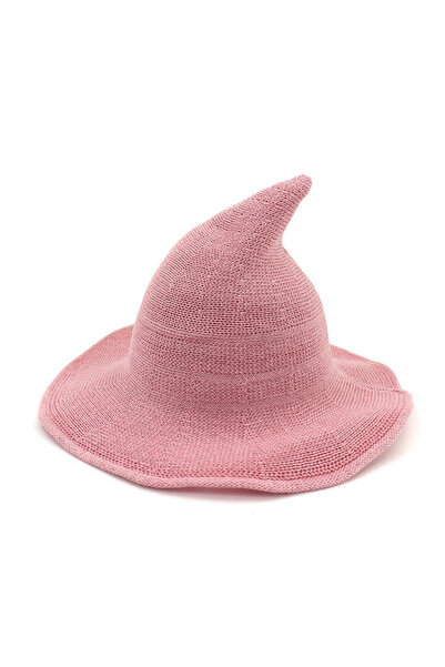 Choice5 Pink Vintage Halloween Woman Witch Hat Costume Wool Knit Hat Party Co...