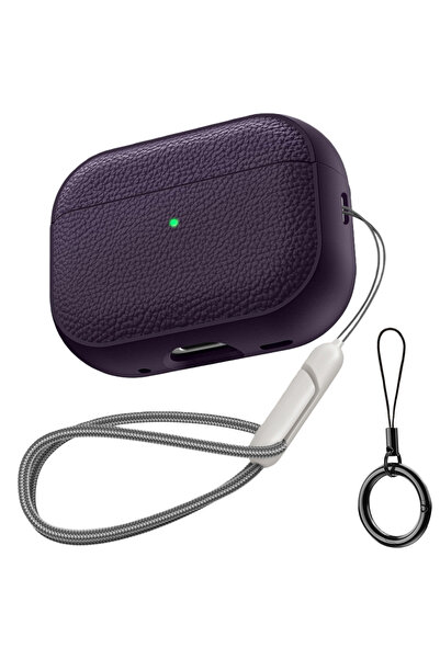 Choice20 غطاء حماية لسماعات AirPods 4 باللون الأرجواني، متوافق مع AirPods Pro...