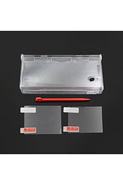 Choice5 red Clear Transparent Split Hard Case For NDSI Protective Cover Shell...