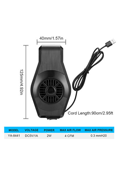 Choice مروحة تبريد وتبديد الحرارة لحوض السمك بمنفذ USB بقوة 2 وات، حوض سمك وح...