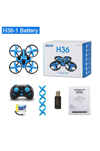 Choice H36-Blue JJRC H36 Mini Rc 2.4G Drone 6-axis Headless Mode Collision Av...