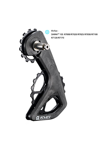 RYET R7000 5-SPOKE BLACK RS Ceramic Oversized Derailleur Pulley Wheel 13T-19T...