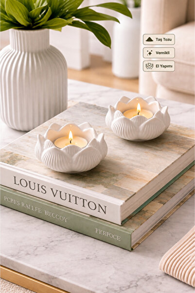 Aksesuar Kuşu 2 Adet Lotus Mumluk Pinterest Lotus Şık Tasarımlı Tealight Muml...