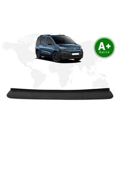 FA OTOMOTİV Fiat Doblo Arka Tampon Eşiği Mat Siyah 2023 Model ve Sonrası