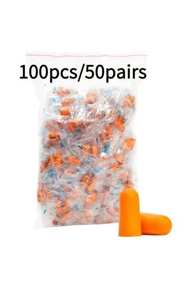Choice1 50 Pairs 10/20/50 Pairs Anti-noise Sponge Earplugs PU Foam Anti-noise...