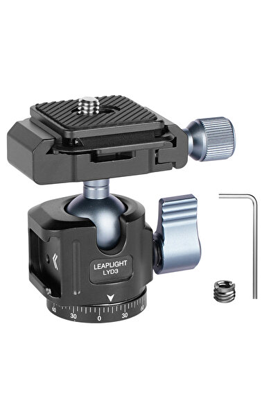 Choice black Quick Release Aluminum Tripod Ball Head w Arca Swiss +Cold Shoe ...
