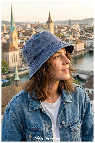PIECE SIGNATURE 100% Cotton, Washable Bucket Hat for Men and Women (58-59 cm)