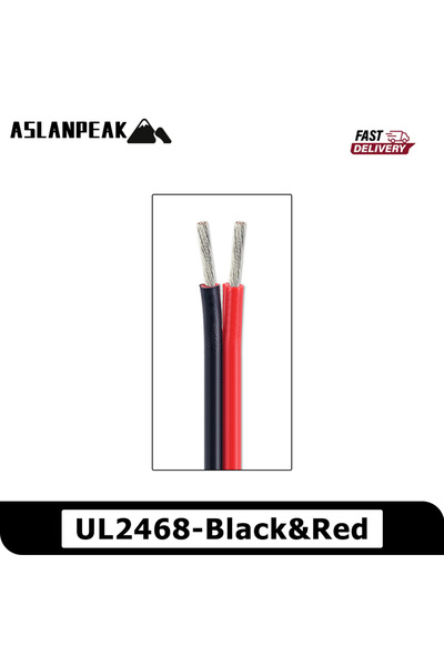 Choice33 5m 16 AWG UL2468-BR UL2468 26-16AWG 1-50m Black Red 2 Pin cable PVC ...