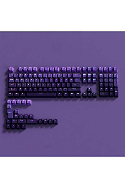 Choice Purple New 10 Gradient Colors PBT Keycaps 134 Keys OEM Profile Double-...