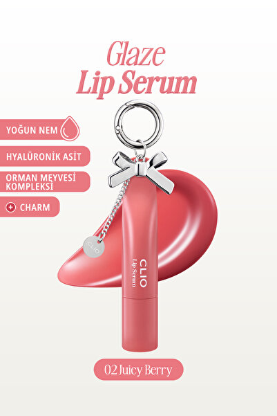 CLIO Dolgun Görünüm Kazandıran, Parlak, Besleyici, Renkli Dudak Serumu Glaze ...