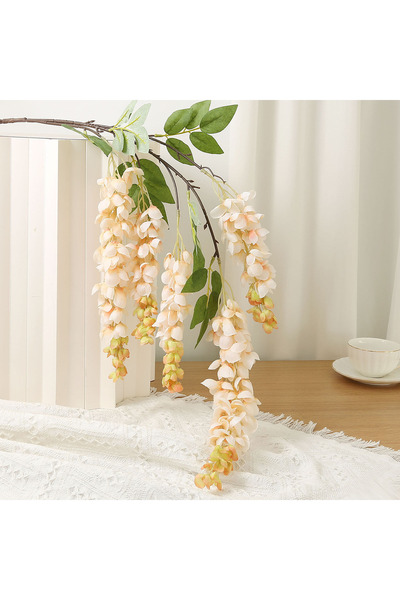 choice2 champagne 40'' Giant Wisteria Artificial Flowers Fake Wisteria Floral...