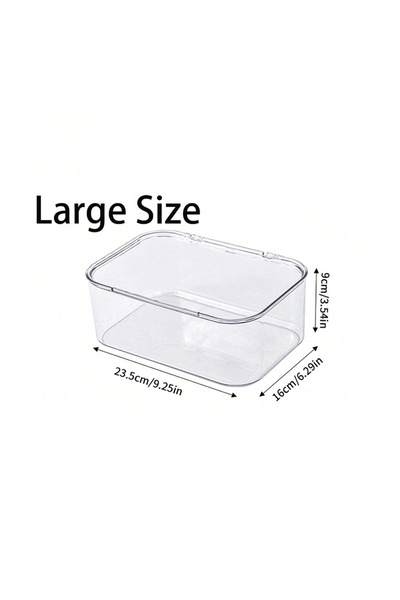 Choice 1Pc Large 1pc Jewelry Storage Box Flip-Top Transparent Dust-Proof Box ...