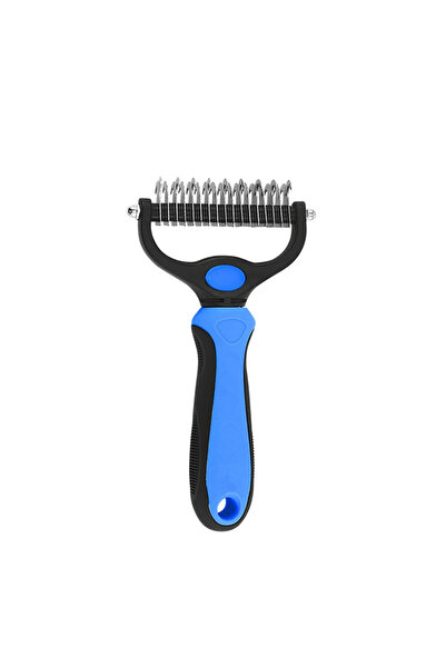 Choice1 Blue L Pet Deshedding Brush Cat Comb Self Cleaning Hair Remover Groom...