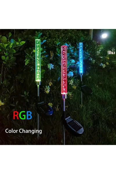Choice 1 قطعة RGB 1/2 قطعة شريط الفقاعات الشمسية ضوء الحديقة في الهواء الطلق ...