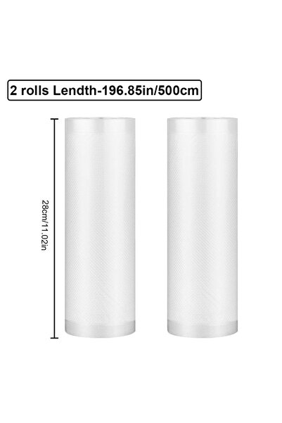 Choice7 28x500CM 2Rolls vacuum bags for food Vacuum Sealer Food Fresh Long Ke...
