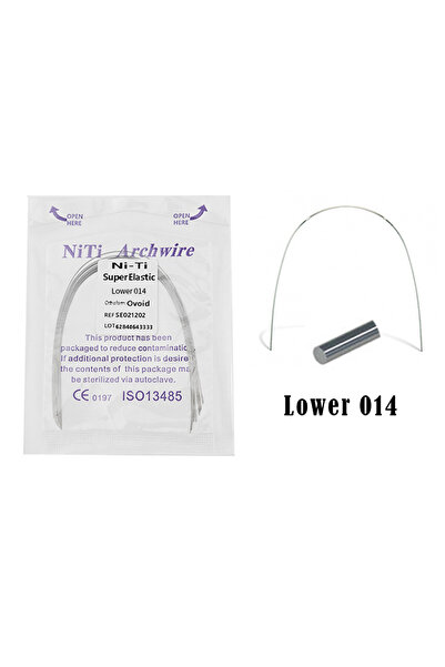Choice22 014 Lower 10 Pcs Dental Niti Heat Thermal Activated Archwires Natura...