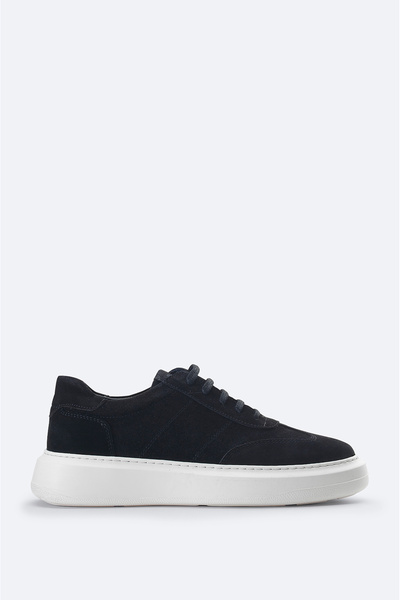 Avva Men's Black 100% Suede Flexible Sole Lightweight Casual Shoes B008007