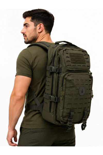 Anadolu Tactical 45L Military Tactical Backpack Khaki – Outdoor Camping Trekk...