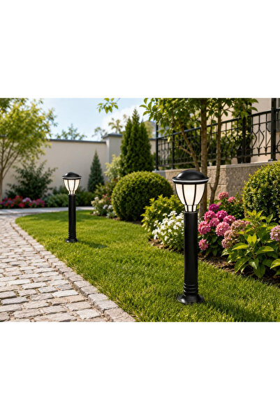 Zita Kupa 80 cm Bahçe Aydınlatma Armaturu E-27 Duylu IP54 Siyah / 230-80