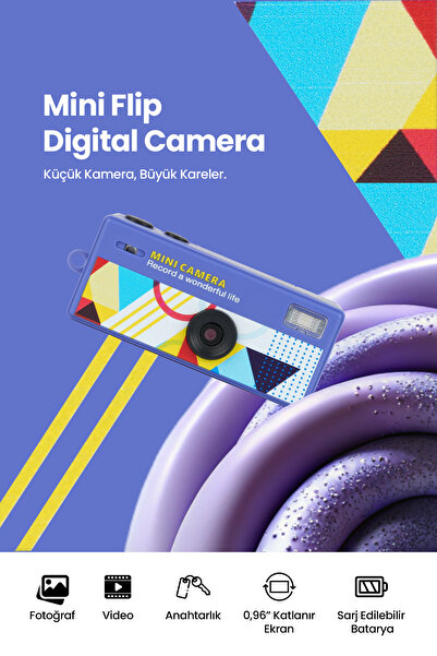 Pikas Joyplus Camera Mini Dijital Kamera Retro Tasarım Taşınabilir Video ve F...