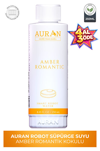 AURAN Amber Romantik Kokulu Akıllı Robot Süpürge Suyu, Mop Suyu Yüzey Temizle...
