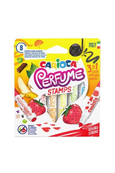 carioca Perfume Scented Stamped Jumbo Felt Tip Pen Set of 8