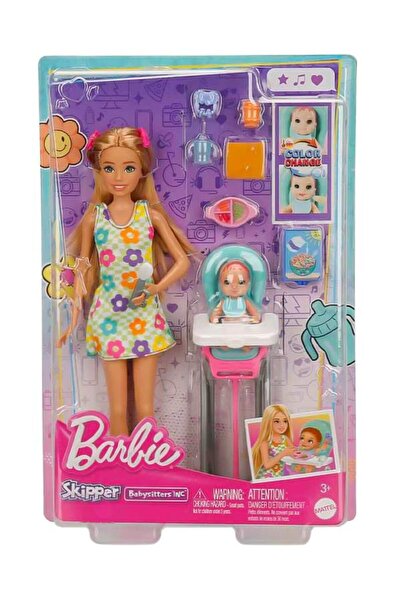 Barbie Skipper Bebek Bakıcısı Oyun Seti HTK35