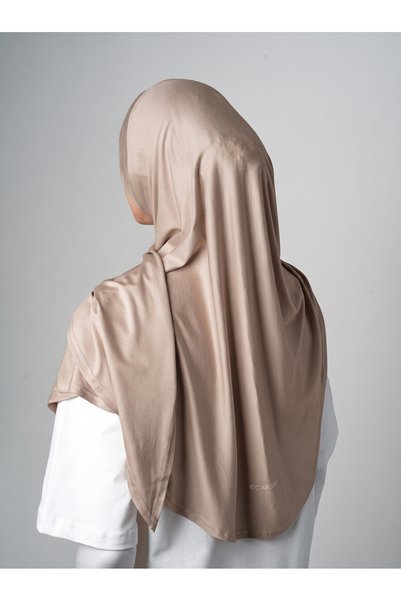 ec ecardin Șal practic din viscoză - Model Hijab gata confecționat - Vizon închis - ( ST101 ), ( ID 2910109 )