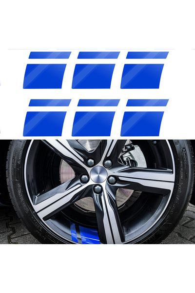 Choice Blue Car Wheel Reflective Stickers Auto Safety Warning Sticker Reflect...
