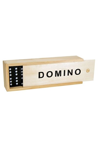 BAMI NETWORK Joc de Societate Domino Cutie Lemn 6+ Ani