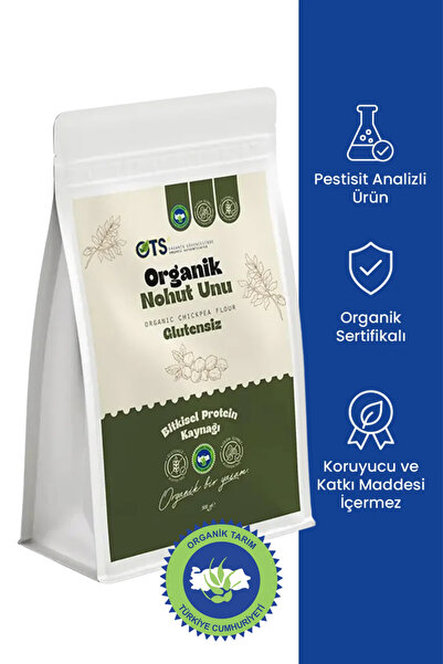 OTS Organik Glutensiz Nohut Unu 500g (Organik Sertifikalı, Pestist Analizli)