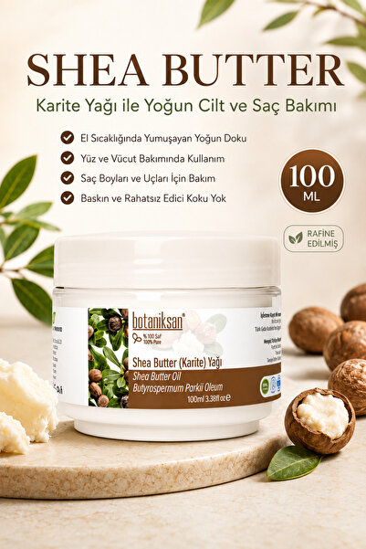 botaniksan Shea Butter (Karite) Oil 100 ml