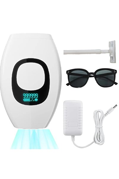 Choice3 جهاز إزالة الشعر بالليزر IPL بدون ألم للوجه والجسم، 999,999 نبض، أبيض...