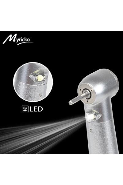Choice3 4 hole torque head LED Dental Handpiece High Speed Push Button 3 Wate...
