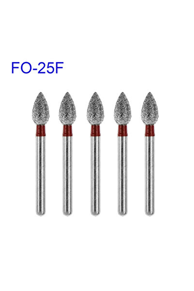 Choice8 FO-25F 5pcs/pack FO Series Flame Ogival End Dental Diamond Burs Denta...