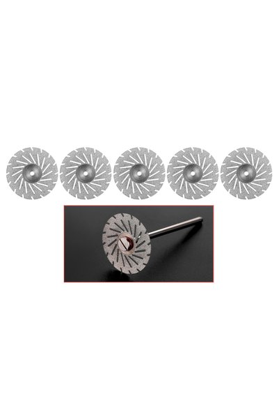 Choice مجموعة أقراص قطع الماس المخبرية PG04-3-22MM مكونة من 5 قطع، 22 مم × 0....