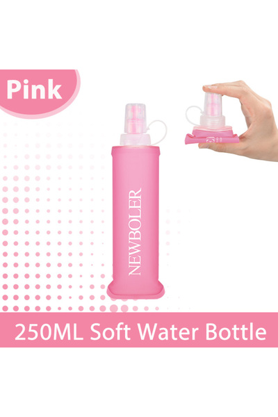 Choice BOT200-250-LIGPINK NEWBOLER 150/250/500ml Water Bottle TPU Collapsible...