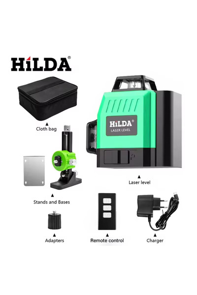 choice2 HILDA LS178 HILDA Laser Level Mini 12 Lines 3D Self-Leveling 360 Hori...