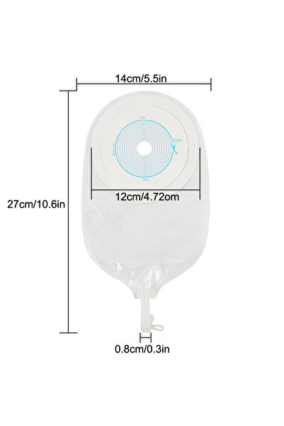 Choice onesize 10Pcs/box Urostomy Bags Stoma Bag Comfortable No-leak Urine Ba...