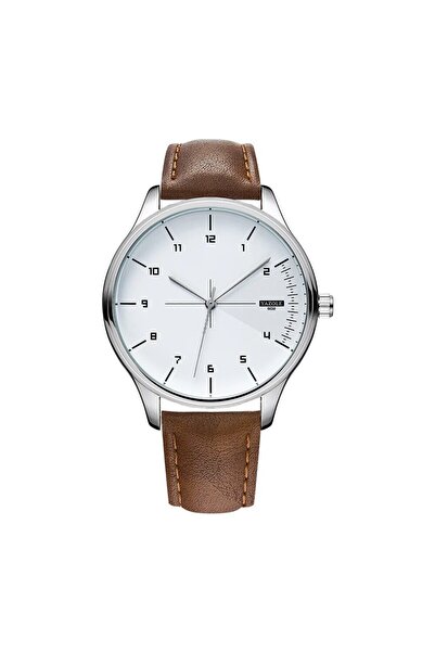 Choice1 Brown White Dial Top Brand NEW Mens Watch Leather Strap Ultra Thin Mi...