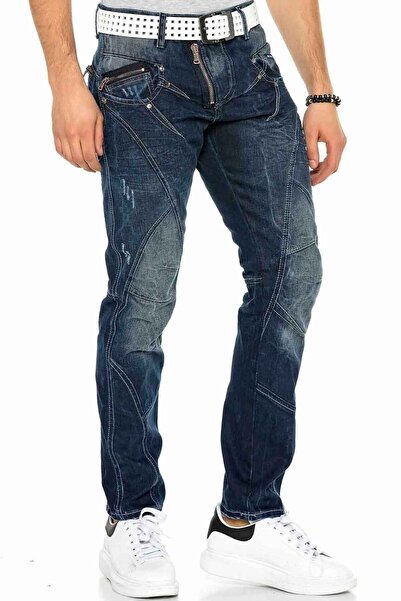 Cipo&Baxx C-0768 Blugi pentru bărbați cu fermoar exterior