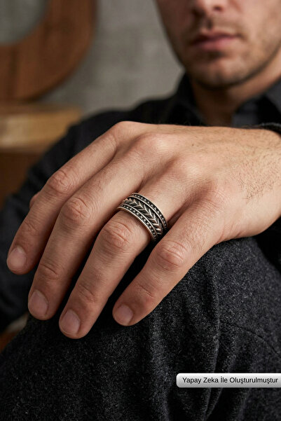Begondio Special Design Masculine Adjustable Men's Ring