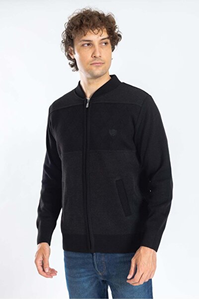 Mutlu City Men's Middle-Aged and Older Knitwear Knitted Acrylic Zippered Wint...